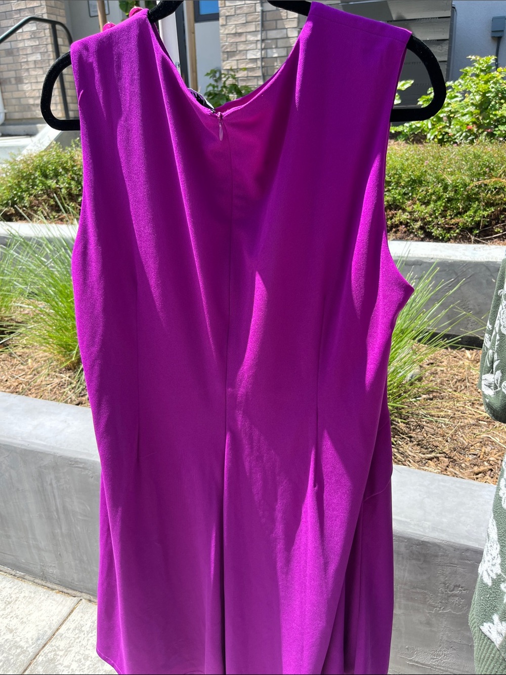 DKNY Twist Front Dress in Vibrant Magenta 16 - Picture 3 of 3